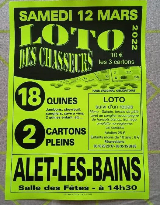 loto et repas de l&rsquo;ACCA