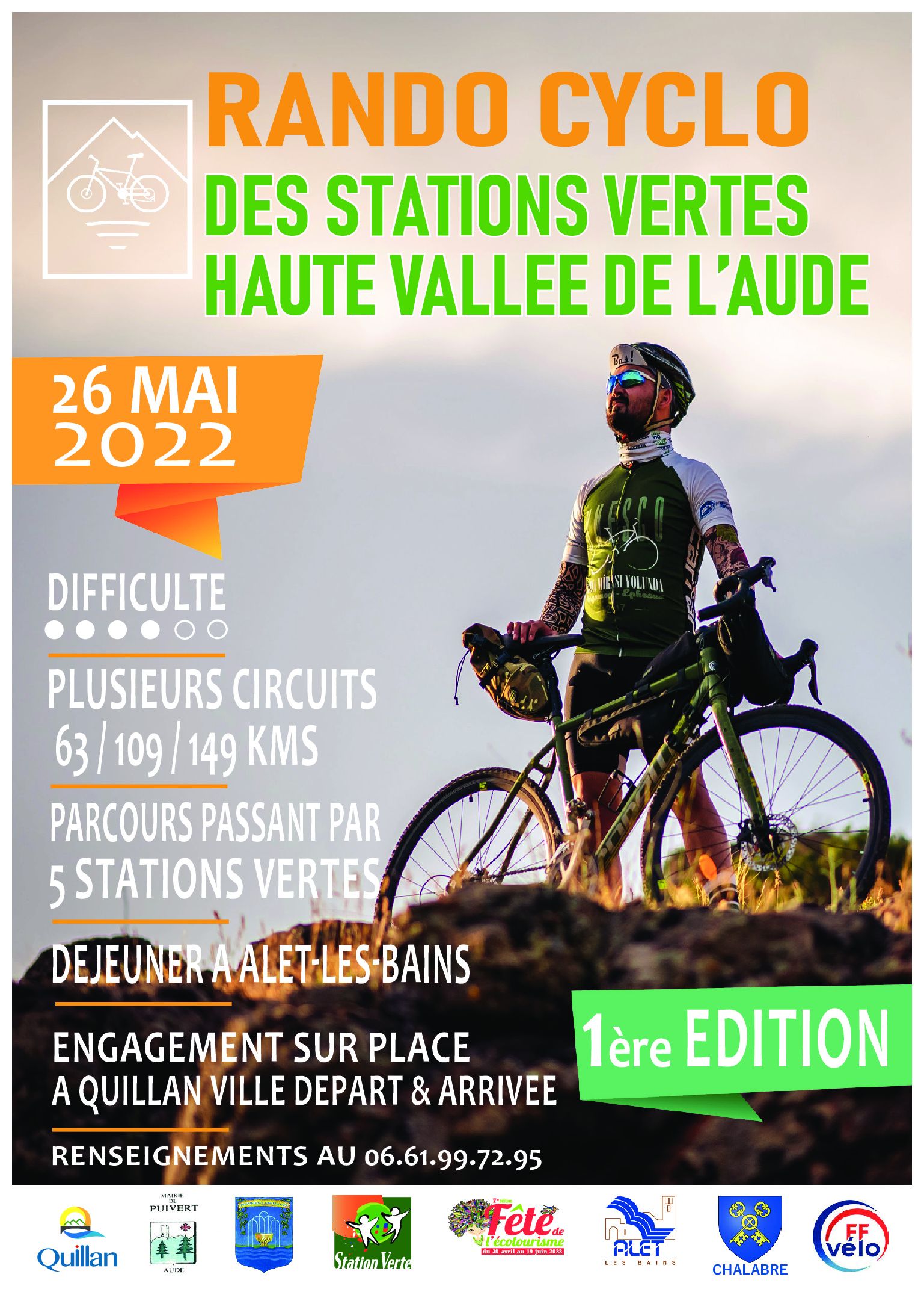 La 1ere rando cyclo, à la découverte des Stations Vertes de notre territoire, le 26 mai 2022
