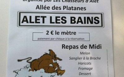 Le repas des chasseurs et vide grenier du 15 Août