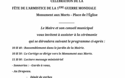 Cérémonie du 11 Novembre