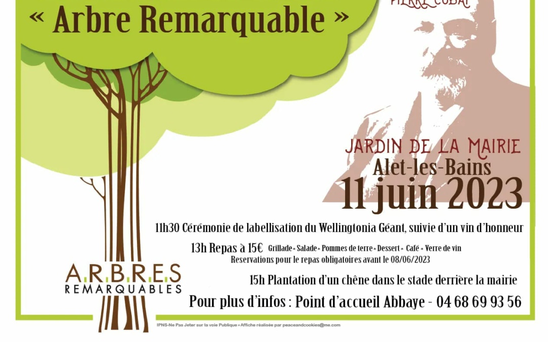 Labellisation du wellingtonia géant