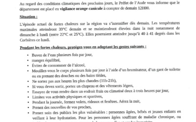 alerte canicule