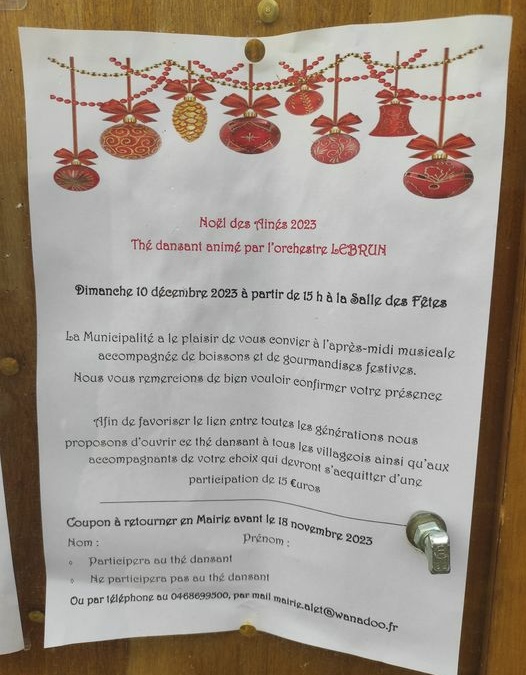 Festivité de fin d&rsquo;année 2023